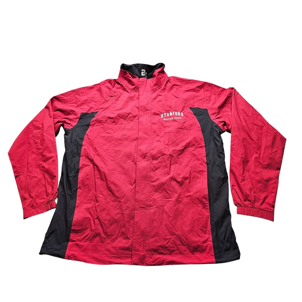 Stanford Nike Golf Jacket XL Red NCAA Water Polo Men Windbreaker NikeFIT STORM